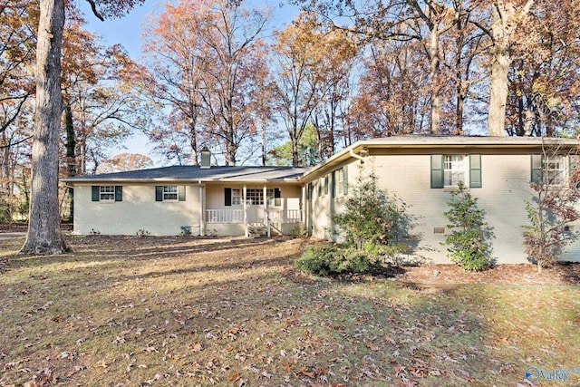 view of front of house with a porch