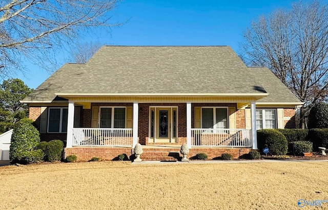 view of front of house with a porch