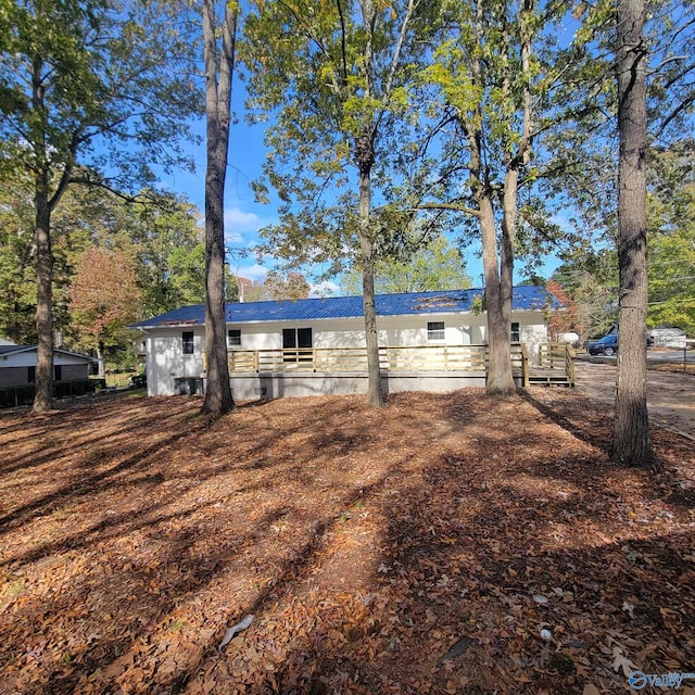 view of back of property