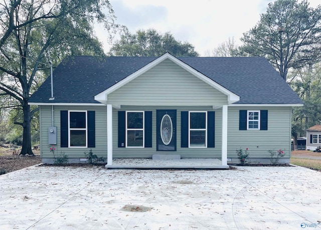 view of front of property