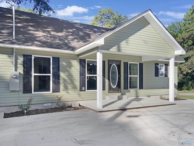 view of front of house with a porch