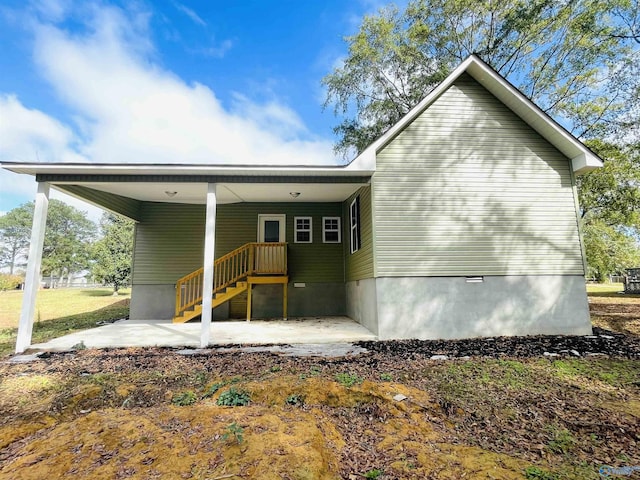 view of rear view of property