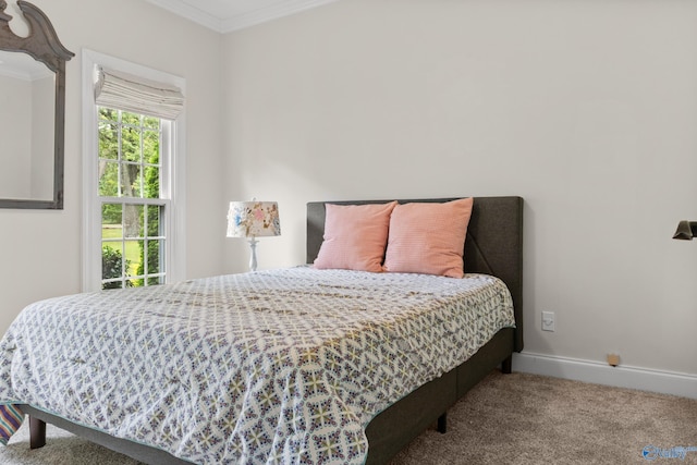 140 Whitfield Dr, Toney, AL 35773 - bedroom with carpet flooring, ornamental molding, and baseboards
