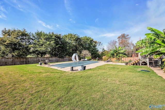 102 Casey Dr, Huntsville, AL 35806 - fenced backyard with stairs