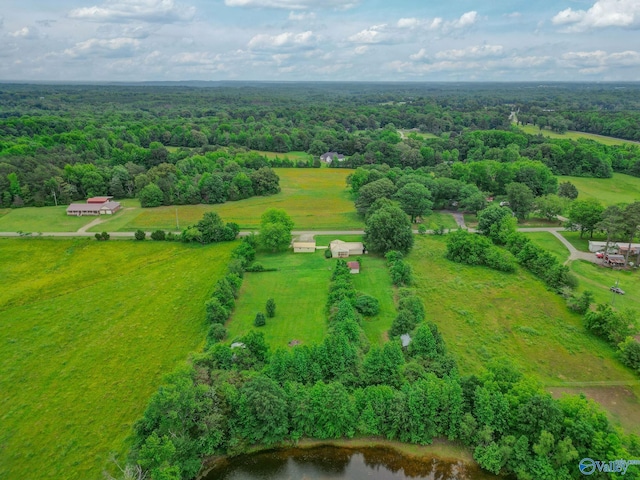 431 County Road 449, Town Creek, AL 35672 - overview of rural landscape featuring a heavily wooded area