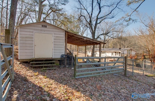 view of outbuilding