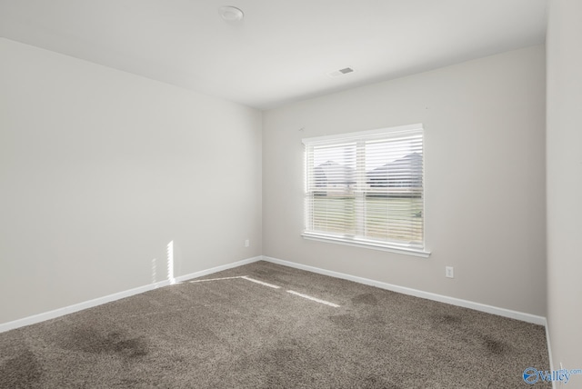 view of carpeted empty room