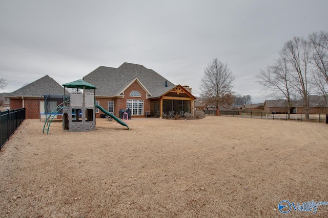 view of jungle gym