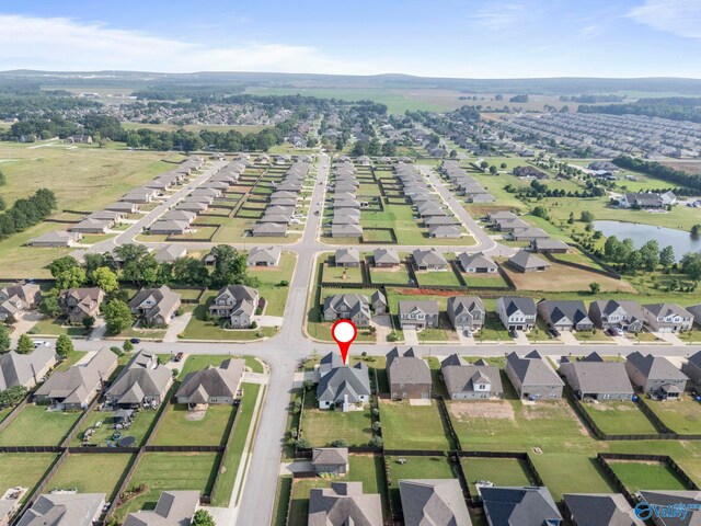 24673 Beacon Cir, Athens, AL 35613 - aerial view of property and surrounding area with a nearby body of water and nearby suburban area