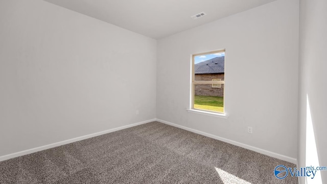 spare room featuring carpet floors