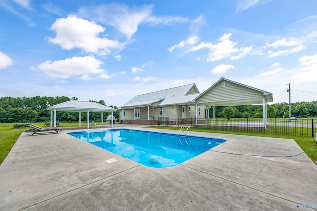 368 Halston Rd, Arab, AL 35016 - view of pool featuring a gazebo and a patio area