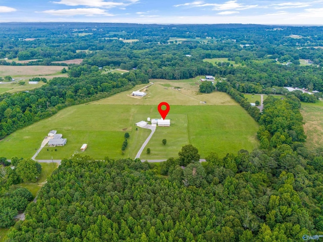 368 Halston Rd, Arab, AL 35016 - aerial view of property's location with rural landscape and a heavily wooded area