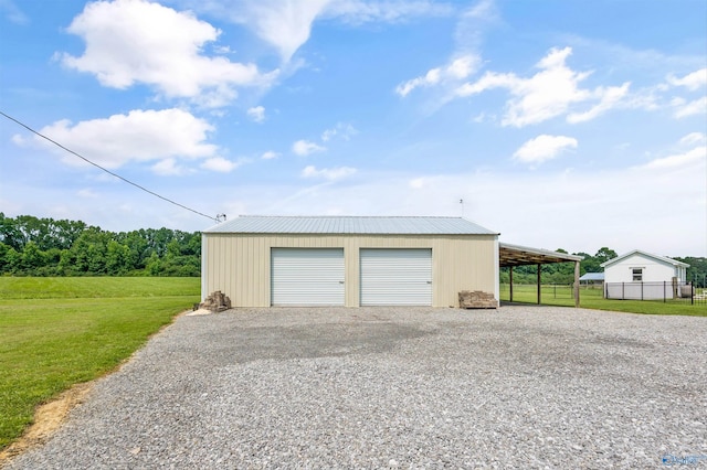 368 Halston Rd, Arab, AL 35016 - garage with gravel driveway and a garage
