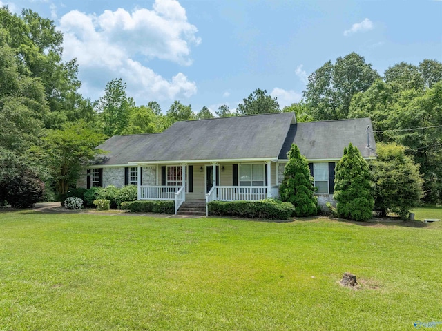 207 Sharp Dr, Gadsden, AL 35903 - view of front of property featuring covered porch and a front yard