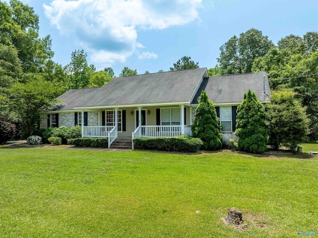 207 Sharp Dr, Gadsden, AL 35903 - view of front of home featuring a porch and a front yard