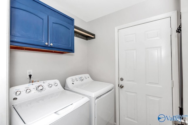 110 SW Cotton Bend Dr, Huntsville, AL 35824 - laundry room featuring independent washer and dryer and cabinet space