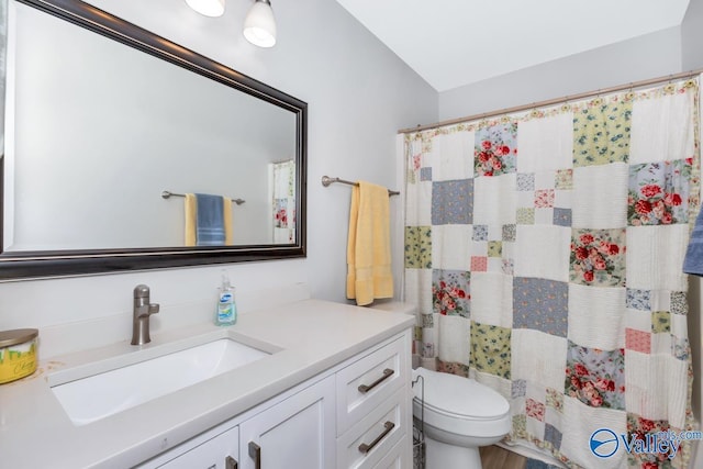 110 SW Cotton Bend Dr, Huntsville, AL 35824 - full bath with vanity, toilet, and curtained shower