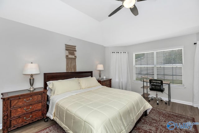 110 SW Cotton Bend Dr, Huntsville, AL 35824 - bedroom with wood finished floors, baseboards, and a ceiling fan