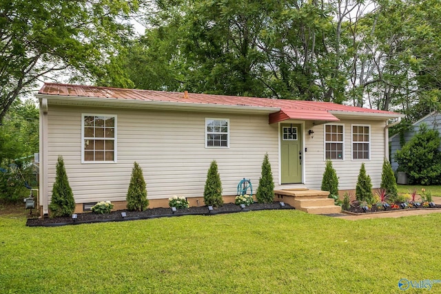 3516 Oleander Rd SW, Huntsville, AL 35805 - single story home featuring crawl space, metal roof, and a front yard