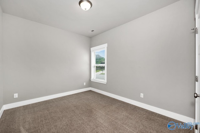 view of carpeted empty room