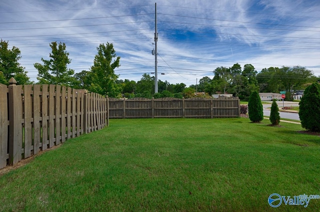 view of yard