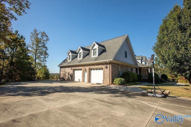 view of home's exterior featuring a garage