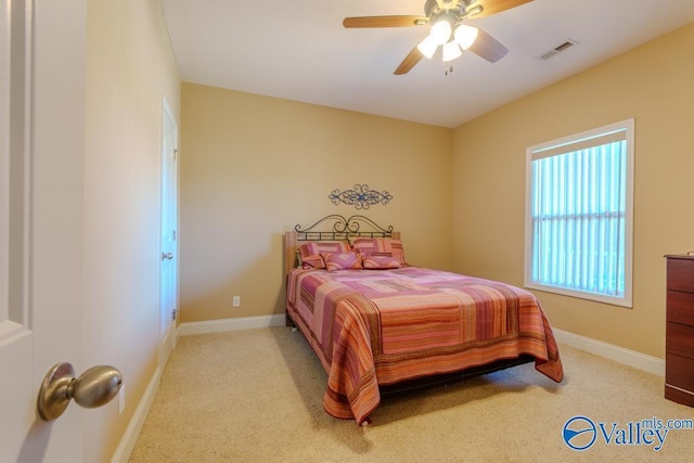 5590 Bay Hill Dr Unit 303, Athens, AL 35611 - bedroom with carpet flooring, baseboards, and a ceiling fan