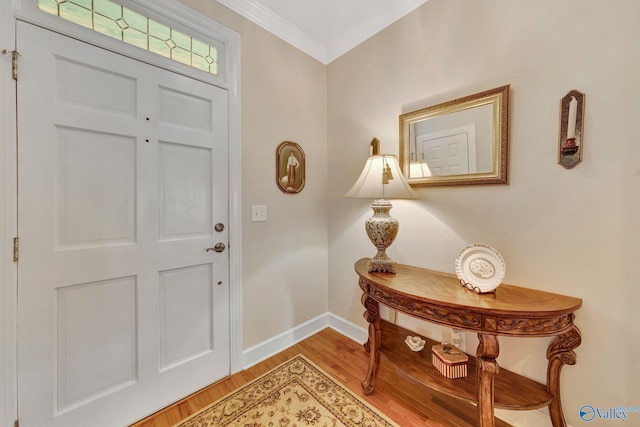 178 Ridgewood Cir, Cherokee Ridge, AL 35175 - entrance foyer featuring light wood-style floors, baseboards, and ornamental molding