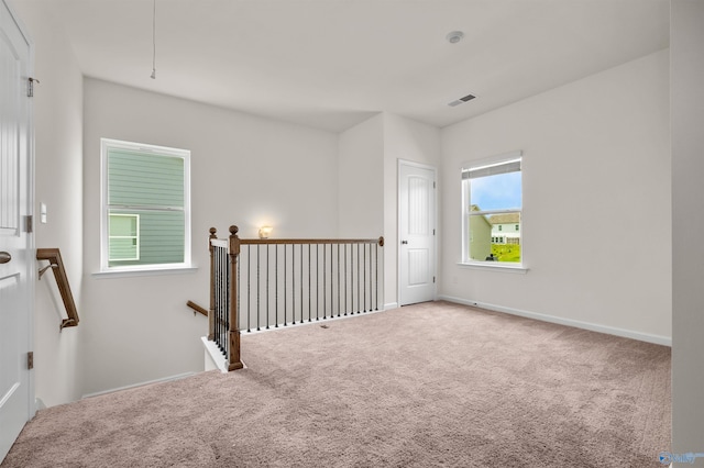 view of carpeted empty room