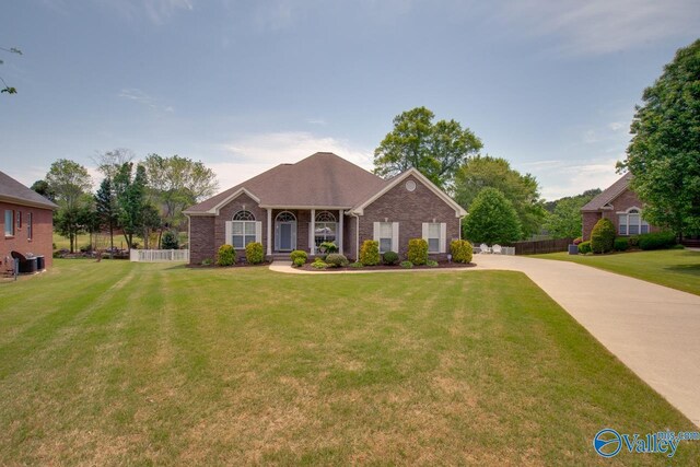 227 Lee Bowden Dr, Huntsville, AL 35806 - ranch-style house featuring brick siding and cooling unit