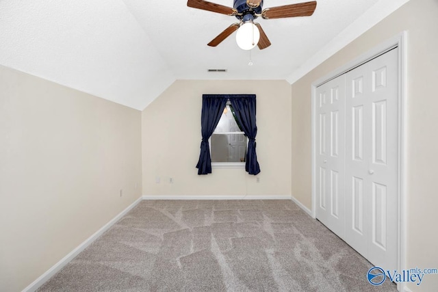 156 San Leonardo Way, Huntsville, AL 35811 - bonus room featuring ceiling fan, carpet flooring, baseboards, and vaulted ceiling