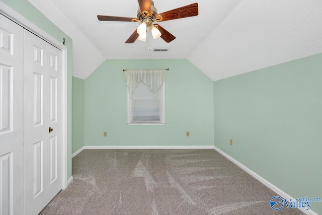 156 San Leonardo Way, Huntsville, AL 35811 - bonus room with lofted ceiling, carpet flooring, a ceiling fan, and baseboards