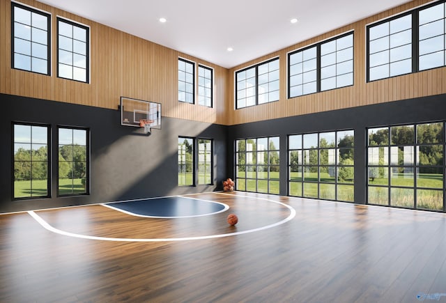 view of sport court with basketball court