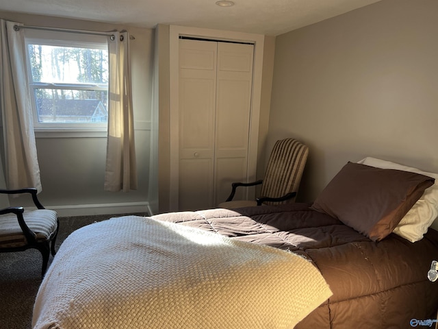 bedroom with a closet