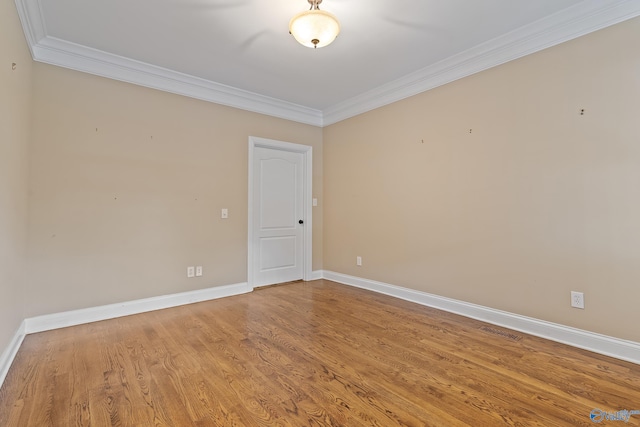 119 Railway Ln SE, Huntsville, AL 35803 - unfurnished room featuring crown molding, baseboards, and wood finished floors