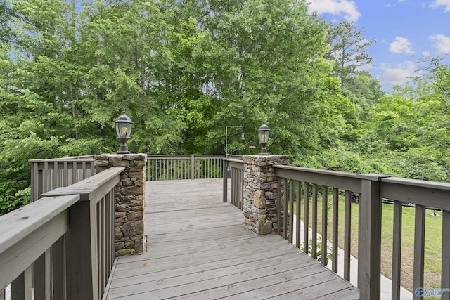 119 Railway Ln SE, Huntsville, AL 35803 - view of wooden terrace