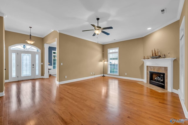 1006 Split Rock Cv, Huntsville, AL 35806 - unfurnished living room featuring baseboards and light wood finished floors