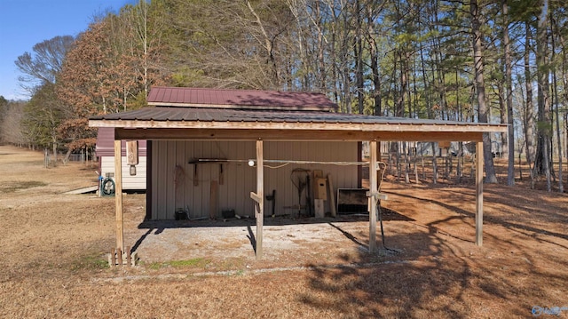 view of outdoor structure