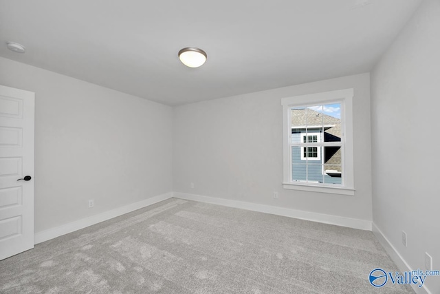 view of carpeted empty room