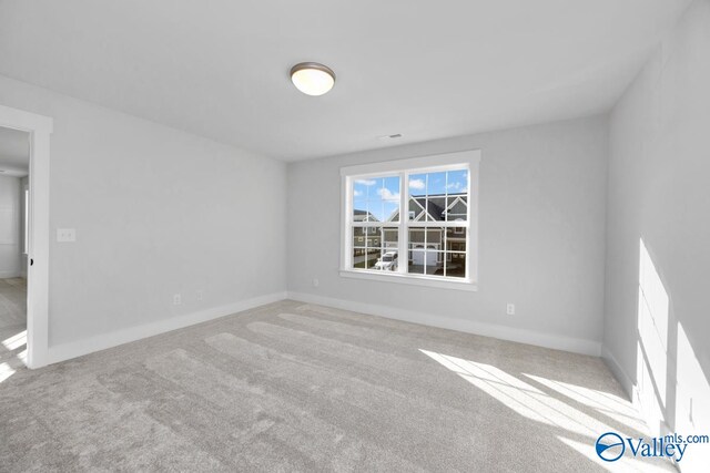 view of carpeted empty room