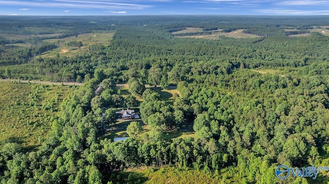 990 Chambers Rd, Double Springs, AL 35553 - aerial view of property and surrounding area featuring a forest