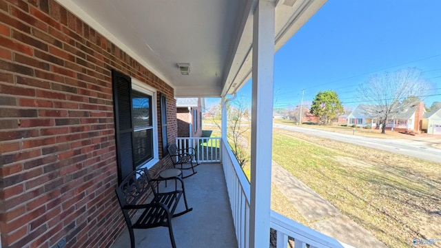 view of patio / terrace featuring covered porch