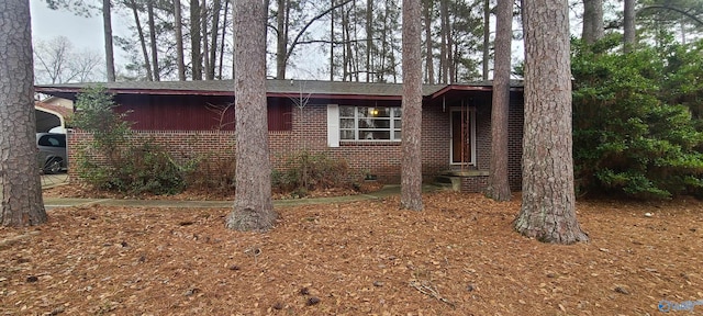 view of ranch-style home