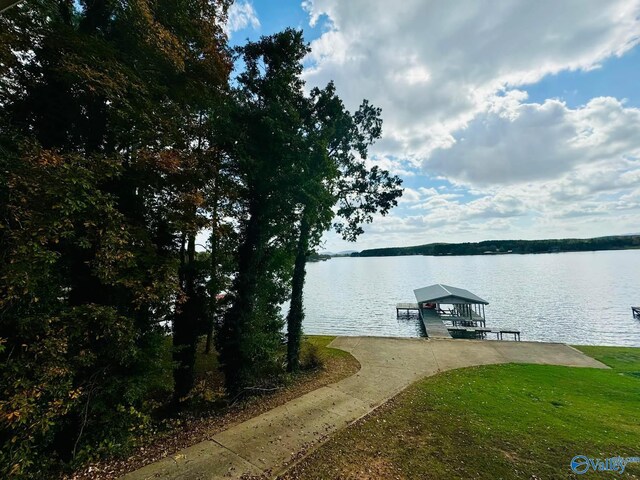 620 County Road 40, Centre, AL 35960 - dock area with a water view and a yard
