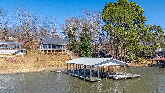 620 County Road 40, Centre, AL 35960 - dock area featuring a water view and boat lift