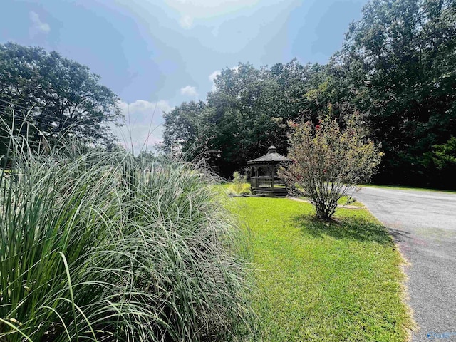 exterior space featuring a gazebo