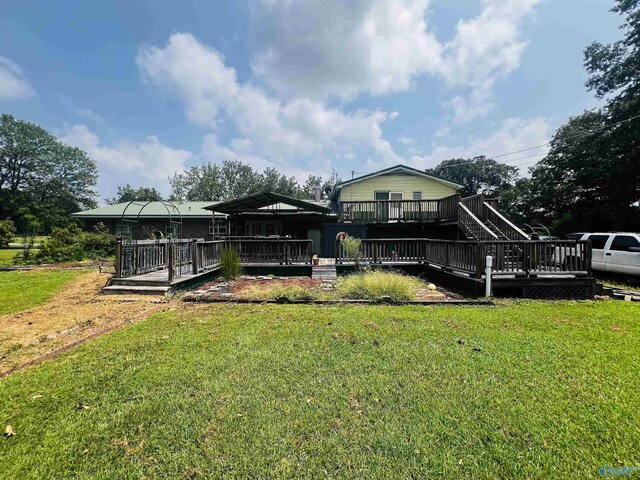 exterior space with a wooden deck