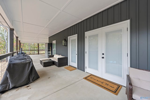 exterior space featuring covered porch