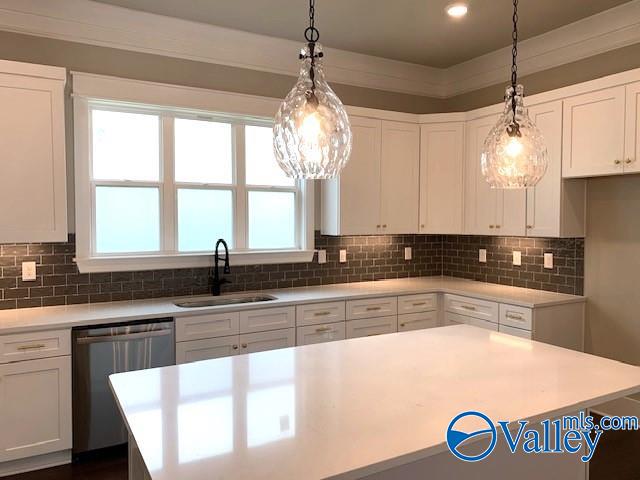 kitchen with sink, dishwasher, and decorative backsplash