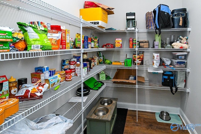 view of pantry